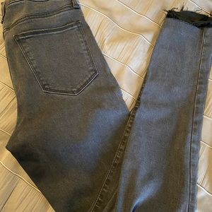 Gap Deep Gray High Rise Skinny Jeans